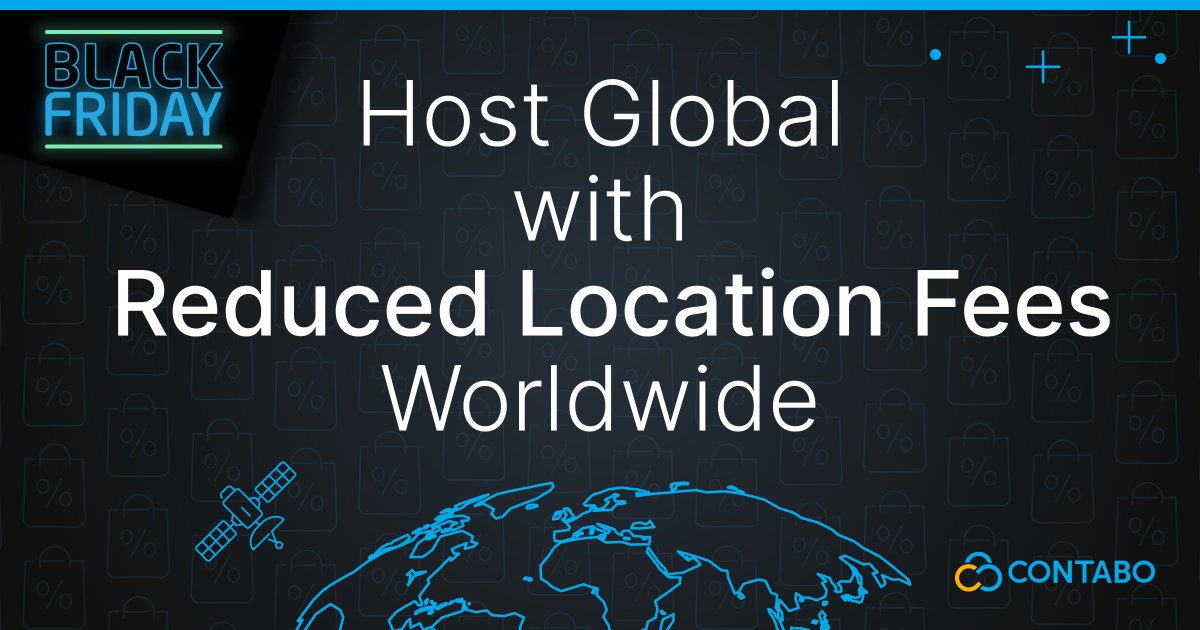 ContaboCom's tweet image. 20% off Dedicated Servers on a yearly plan, reduced Location Fees for VPS in Asia &amp;amp; Australia and no Location Fees in the 🇺🇸 &amp;amp; 🇬🇧 🌍​
Deploy closer to your users and pay less doing it. More power. Better locations. Lower costs - anywhere you need to deploy 👉…