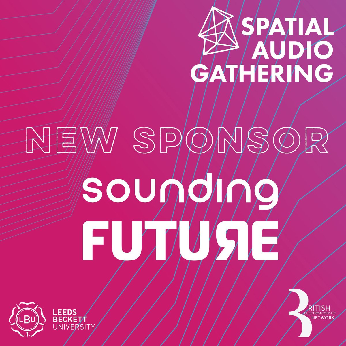 BritishEAnetwrk's tweet image. | Spatial Audio Gathering partners with Sounding Future! |

Spatial Audio Gathering is excited to announce they have partnered with Sounding Future to host talks, performances on their spatial audio streaming platform

Submit at spatialaudiogathering.github.io/cfw.html until 1st December 2025.