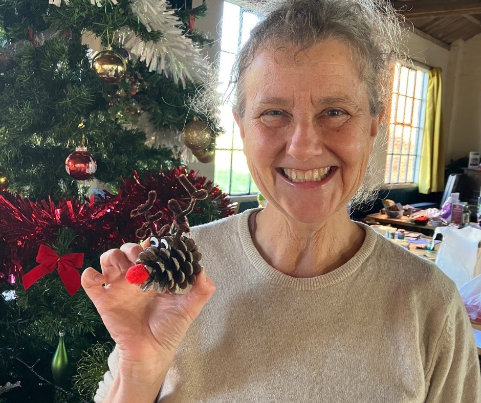 We have Christmas crafts galore for young visitors to Christmas at Stow to enjoy making, like this fab pine cone reindeer! Pop into The Airmen's Mess café on Saturday 29 November - free entry, festive food, craft stalls, music and hopefully a visit from the Maldon Grinch!