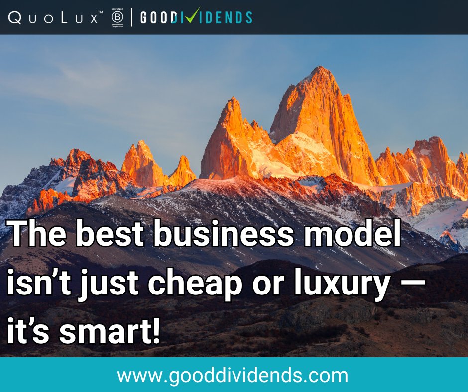 gooddividends's tweet image. Companies that deliver premium quality, sustainable practices, and real value for money win twice: loyal customers + lasting impact.

Quality + Ethics + Value = the future of commerce. 

#GoodDividends #ValueForMoney