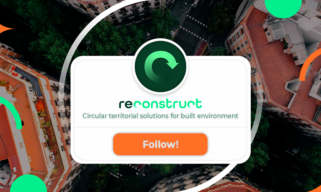 ITeC_es's tweet image. ¡Sumemos esfuerzos para transformar el sector de la construcción! 🏗️

RECONSTRUCT impulsa soluciones circulares, ecológicas e innovadoras: alternativas locales al acero y al cemento, componentes reutilizables y desmontables 🌍 reconstruct-project.eu