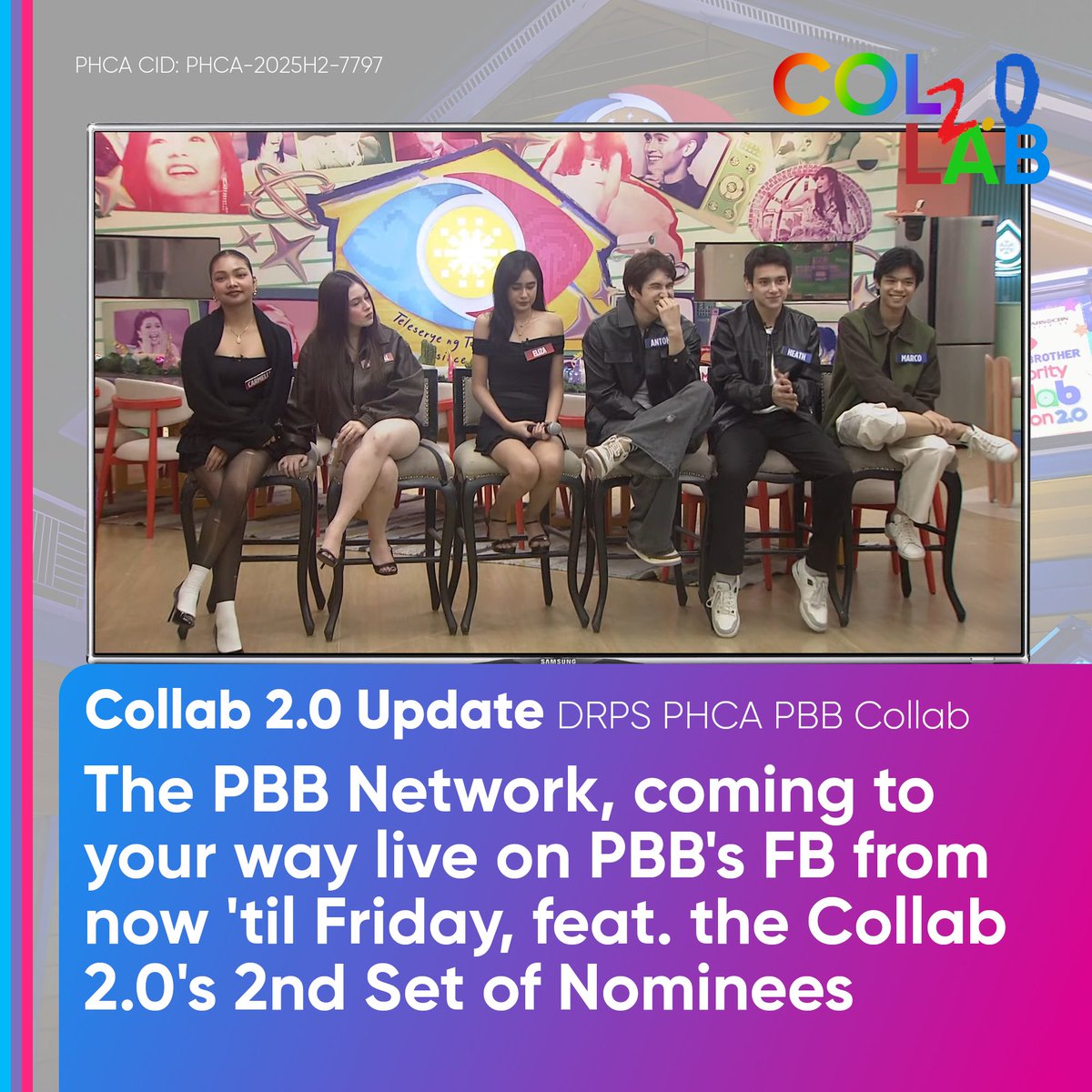 DRPSPHCA's tweet image. #PBBCollab2point0 Update: The PBB Network, ang Channel ng Totoong Buhay, feat. 2nd Set of Nominees

Catch #PBBCollab20KuyaRuru later!
Read more: drpsphca.com/blog/pbb-colla…

PHCA-2025H2-7797