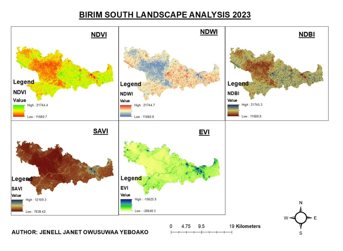 GeospatialRF's tweet image. 🌍 GRF GIS Day Map Challenge #Spotlight | Birim South Landscape Change Assessment (2015–2023) 
Details: linkedin.com/feed/update/ur…