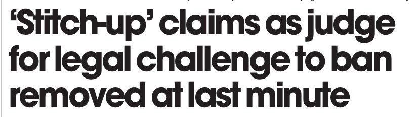 Judge removed because he is fair-minded.