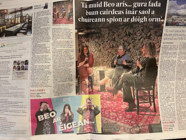 martylyricfm's tweet photo. Our Sinéad is the centre spread in today’s Indo https://t.co/nzes9rv9N1