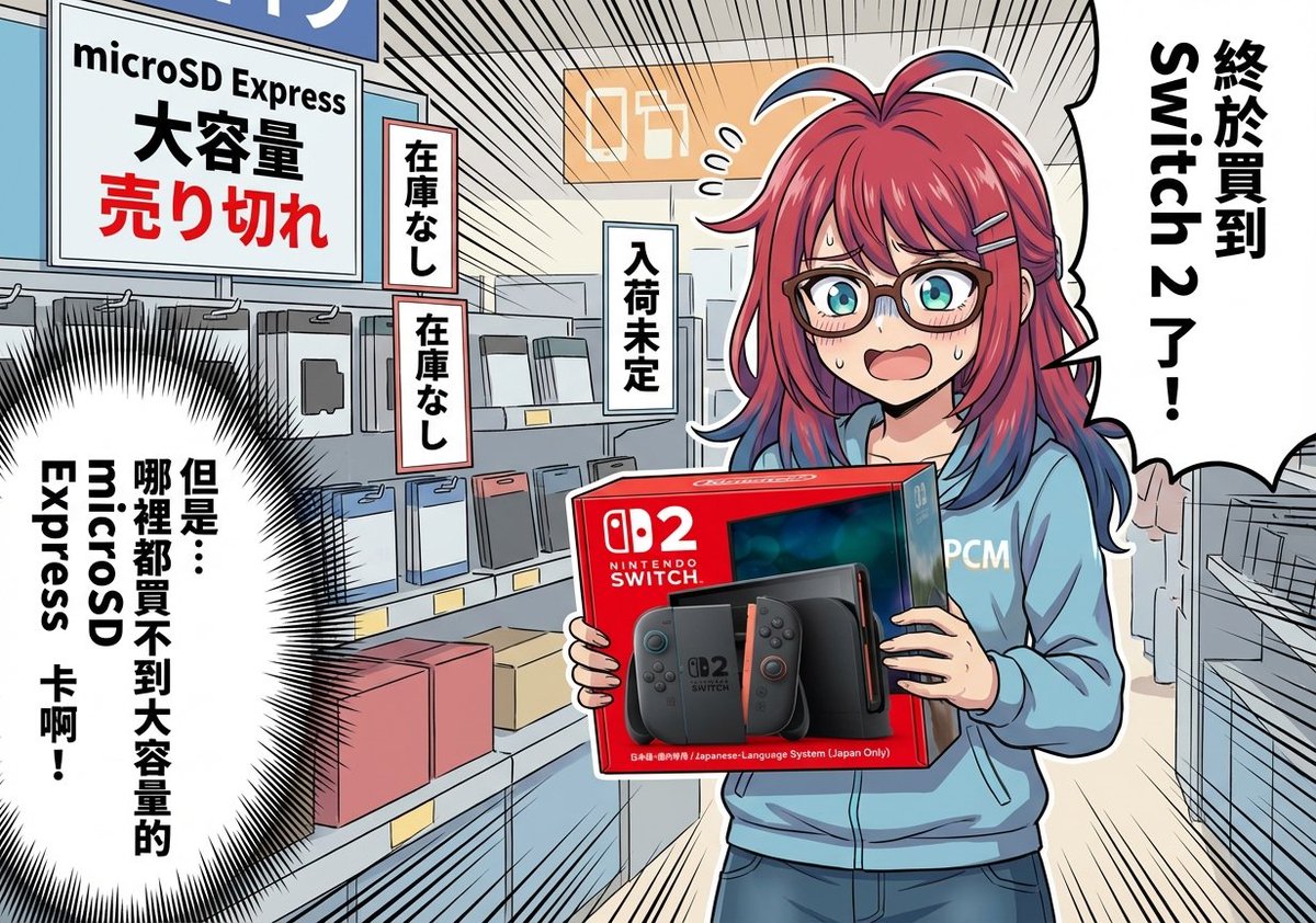 ZcopeH's tweet image. 盲搶記憶體蔓延到 microSD⋯⋯當然唔係數據中心搶，而係⋯⋯
詳情：pcmarket.com.hk/high-capacity-…
#microSD #日本 #缺貨