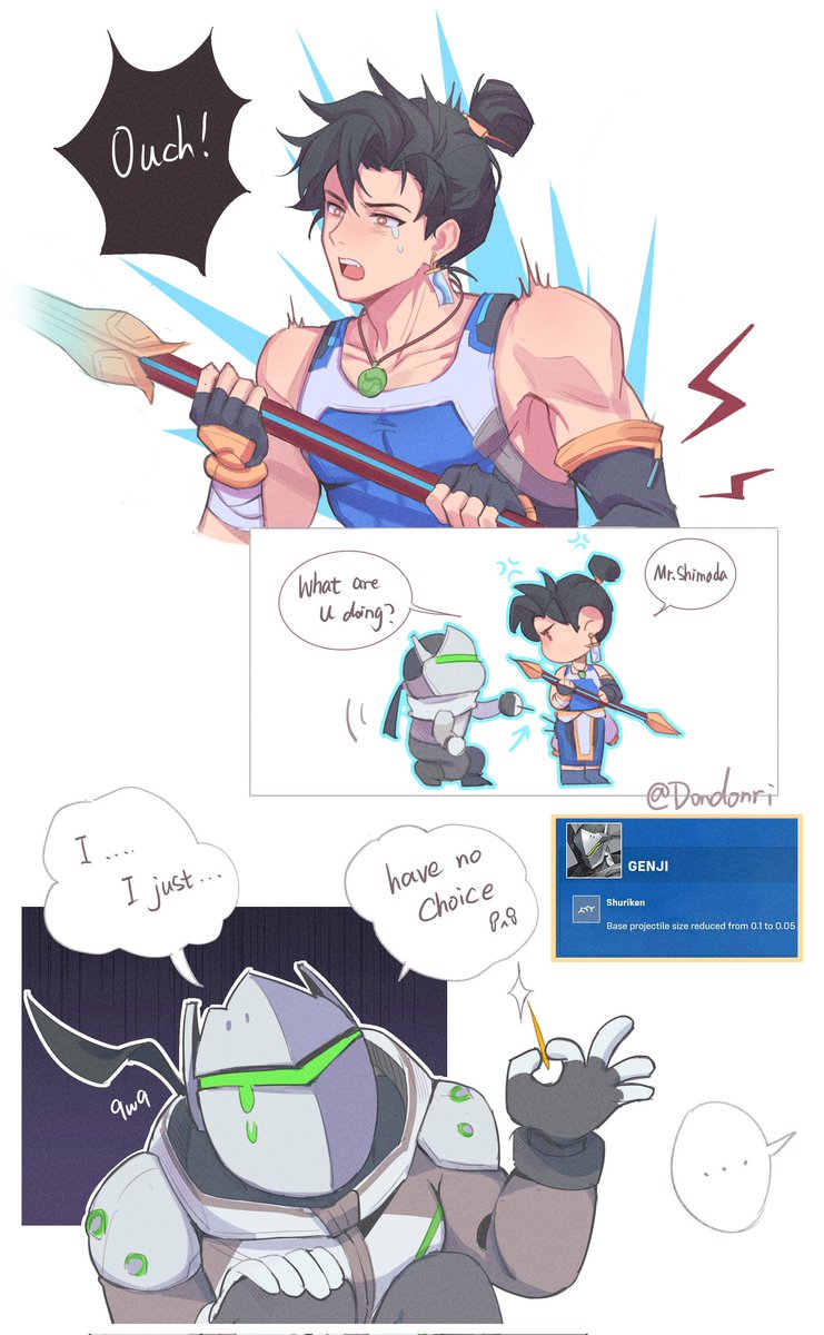 Dondonri_HH's tweet image. #Wuyang #Genji #Overwatch2fanart 
rip genji （and wuyang&apos;s butt)😌