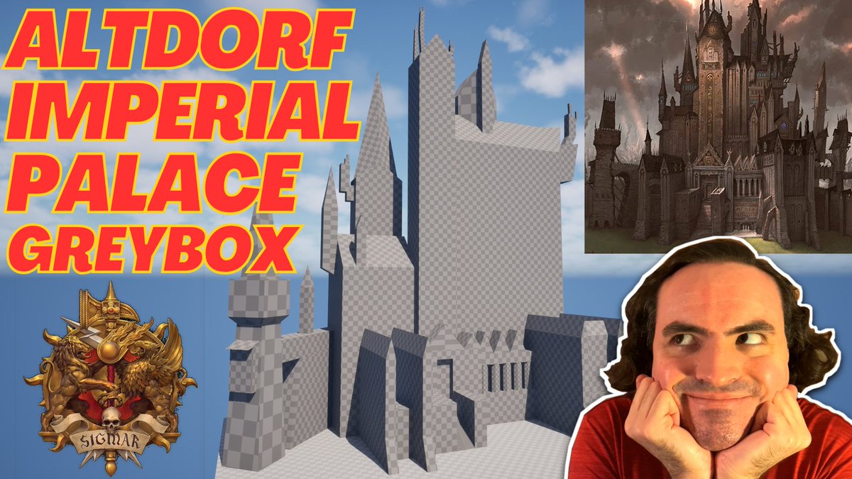 NoLifeWellSpent's tweet photo. I rebuilt the Altdorf Imperial Palace in Unreal Engine — using nothing but greyboxes.

⚔️ Yes, it's as heretical as it sounds!

📹 https://t.co/HTfo2PdEgk
Watch me turn iconic Old World art into a blocky UE5 tribute!

#warhammerfanart #warhammer #UnrealEngine #gamedev https://t.co/hq5krK3IHr