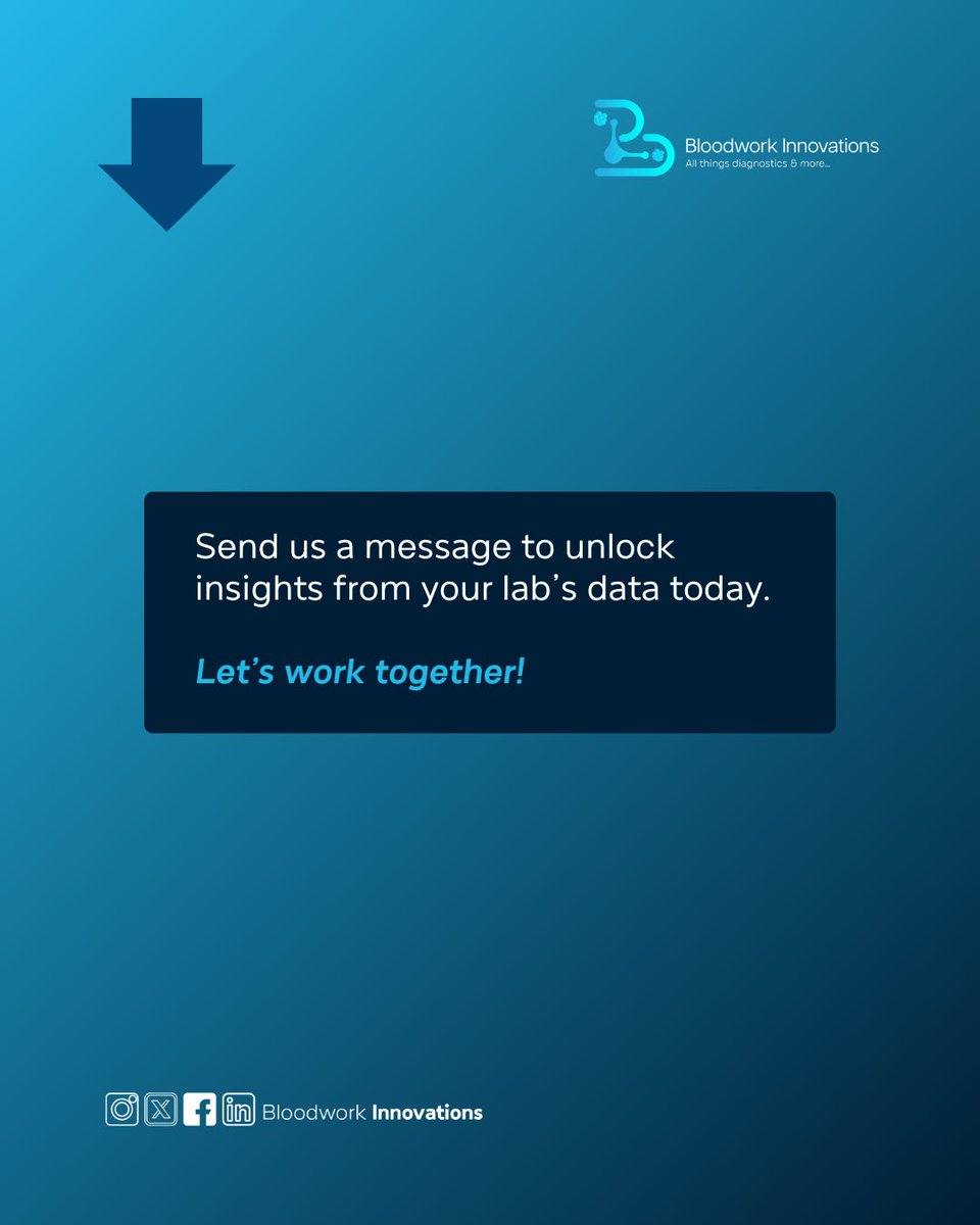 Bloodwork_Innov's tweet image. If you’re not reading your numbers, you’re guessing.

Let’s help you unlock your data.

#LabData #DiagnosticsAfrica #LabManagement #Bloodworkinnovations
