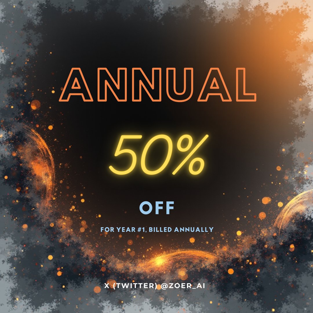 Zoer_ai's tweet image. ⚡ Zoer Black Friday Deal | Pro Plan

50% OFF annual: $15.00/mo ($180.00/year)
or 30% OFF monthly

Everything in Starter + advanced features. Build at scale.

Only 1 day away. Best deal of the year.

Don’t miss out: zoer.ai/pricing

#BlackFriday #NoCode #BuildWithAI #Zoer