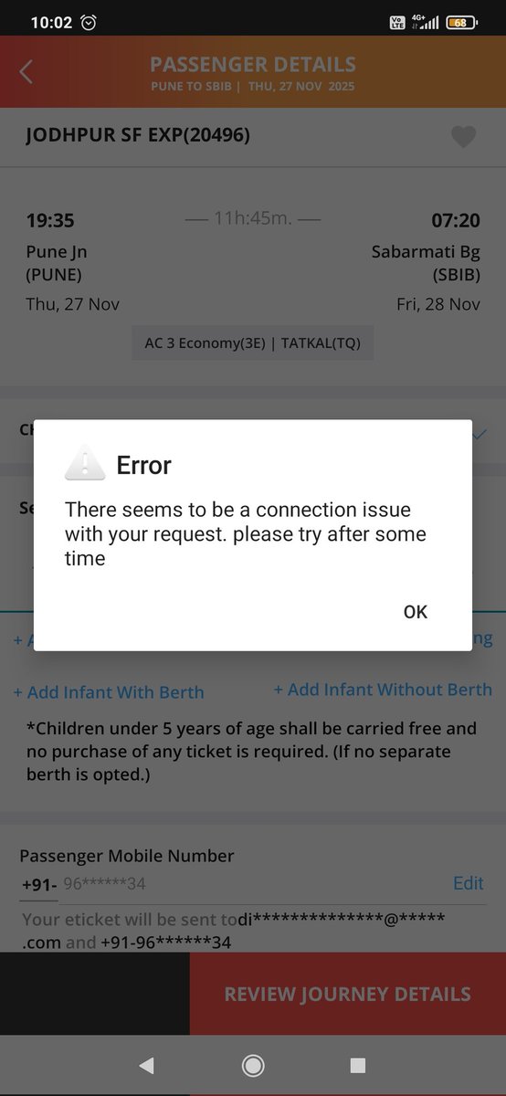माननिय <a href="/AshwiniVaishnaw/">Ashwini Vaishnaw</a>  जी..? 
बाकी के काम बाद में कर लेना,
लेकिन सबसे पहले आप जनता के लिए रेल की संख्या तो इतना बढ़ाओ कि किसी भी भारतीय को जब चाहे तत्काल में खूब सारा पैसा देके कम से कम सीट तो मिल जाए.?
<a href="/IRCTCofficial/">IRCTC</a> के ऐप से तो तत्काल टिकट बुक करना लगभग आसम्भव है?