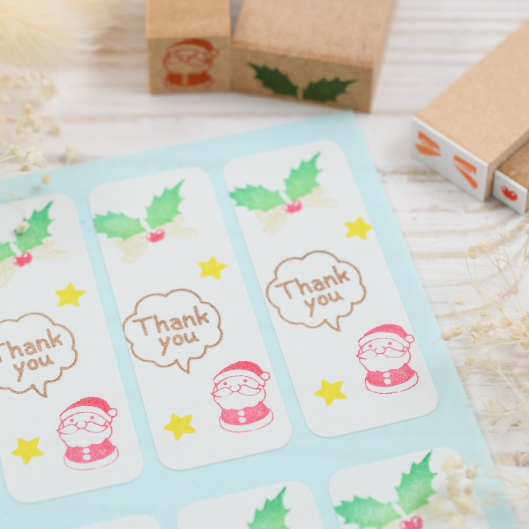 レターパックでご購入の方へ梱包で貼るシール作りました！
Xmasケーキの飾りのミニパーツなんですが、いい感じにサンキューシールになりました🎅🏻︎🌟

minne.com/items/44176049