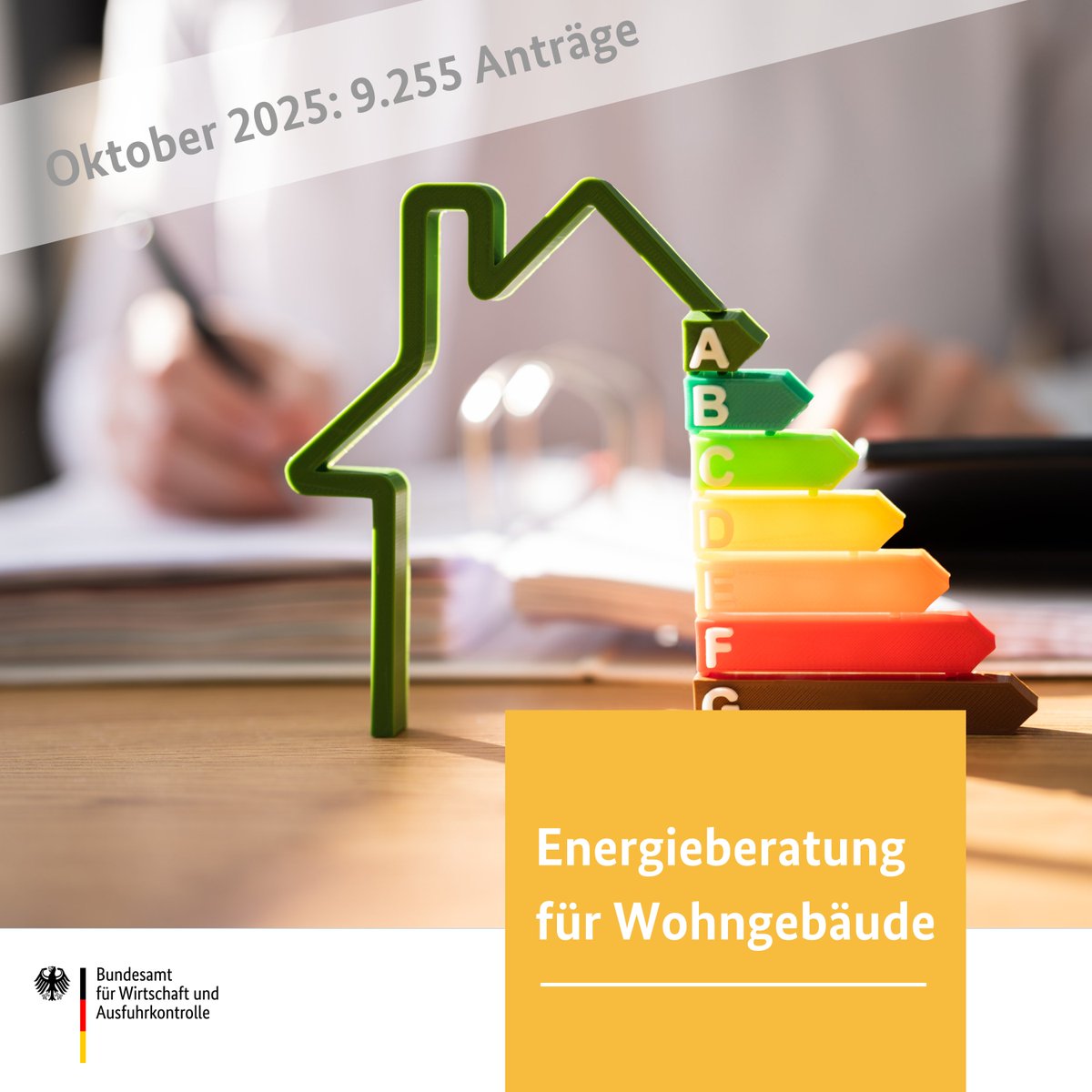 BAFA_Bund's tweet image. 🏡 Deutlicher Anstieg bei den Antragszahlen für die #EBW ‚Bundesförderung Energieberatung für Wohngebäude‘: insgesamt waren es 9.255 Anträge. Zur Statistik 👉 bafa.de/SharedDocs/Dow…

Infos zum Förderprogramm: 🔗 bafa.de/ebw