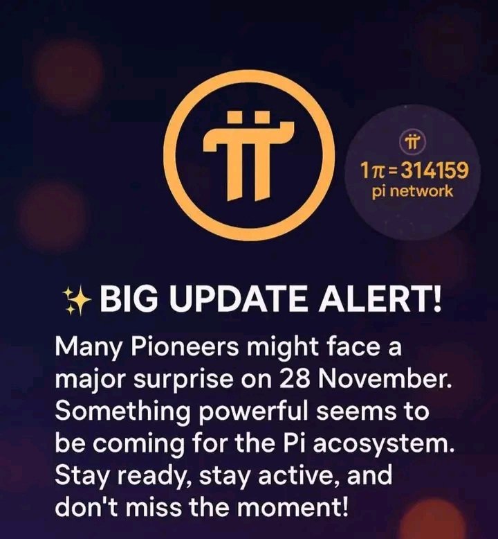 PiMigrate's tweet photo. Major Update Ahead! Many pioneers may face a pivotal moment on 28 November. A robust enhancement seems to be looming for the $Pi ecosystem. Stay informed, stay proactive, and grasp the opportunity! 🚀🔥  #PiNetwork #PioneerUpdate #crypto https://t.co/K9PnlqbaWx