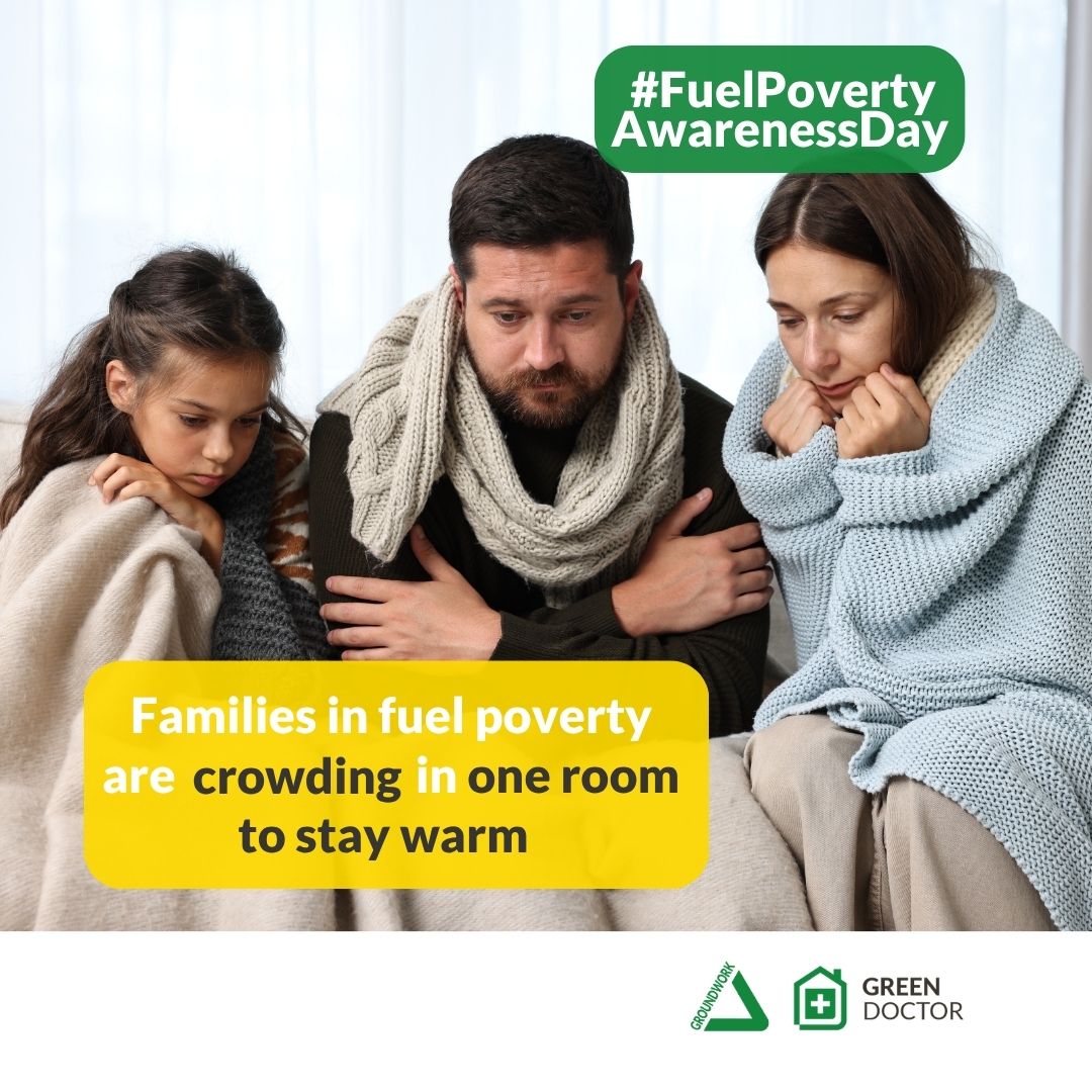 GreenDocs_Kent's tweet photo. Heating a home shouldn’t be out of reach, yet many families are forced to warm just one room. Support @nea_ukcharity this #FuelPovertyAwarenessDay.

Are you struggling with heating your home, or need some support and advice? We can help! 📩 at GreenDoctorSouth@groundwork.org.uk. https://t.co/loKVYW6ror