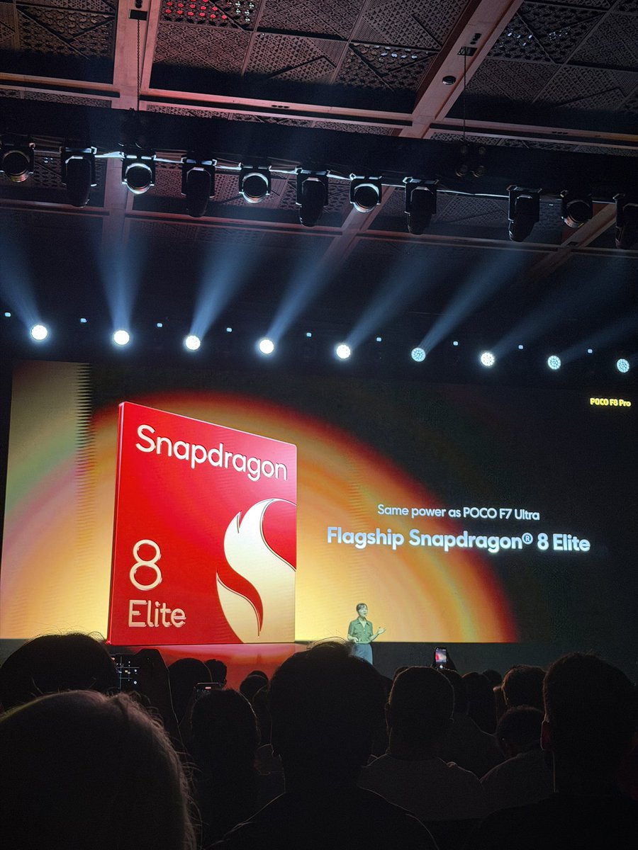 ZONEofTECH's tweet image. POCO F8 Pro:
- Snapdragon 8 Elite
- 6210mAh Battery 
- 100W Charging 
- 22.5W Reverse Wireless Charging 

#POCOF8Pro #POCOF8Ultra #POCOF8Series #Ultrapowerascended