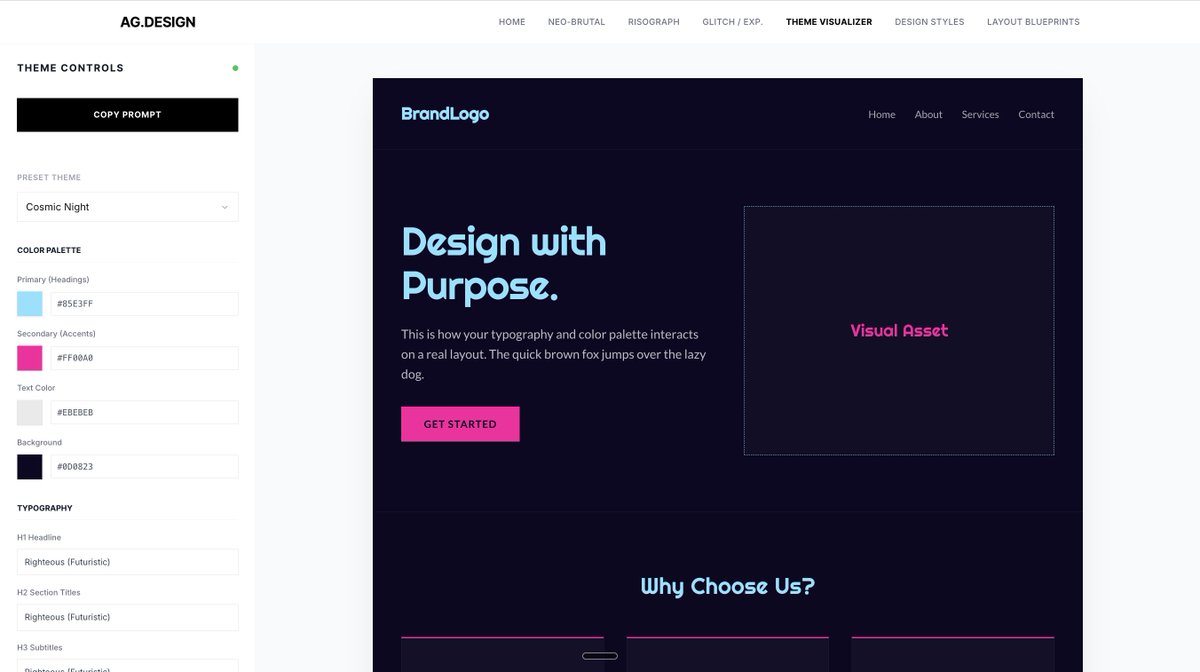 akhi20187's tweet image. I’ve always struggled with design—mostly because I never knew the right terms to describe what I wanted. 😅

So I built a simple, no-nonsense reference for non-designers like me to craft better prompts and understand design styles.

Pretty sure you’ll love it. 

#DesignEasy…