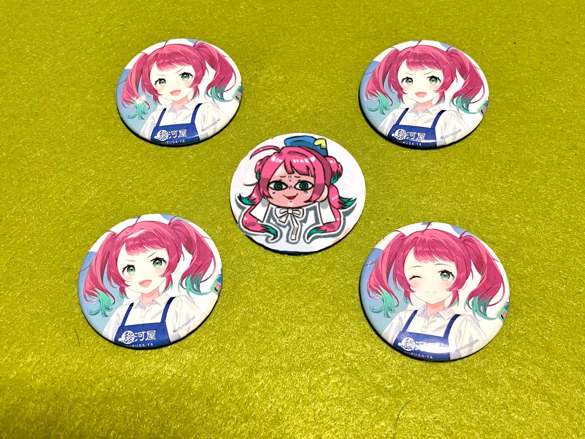 桃汁ちゃん駿河屋コラボ缶バッチ。 先行もも市民によるシークレット