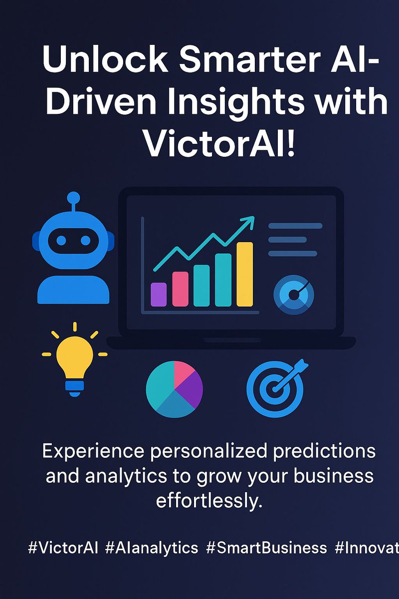 dauda_yusu58595's tweet image. Unlock Smarter AI-Driven Insights with @VictorAI!*  
Experience personalized predictions and analytics to grow your business effortlessly.  
#VictorAI #AIanalytics