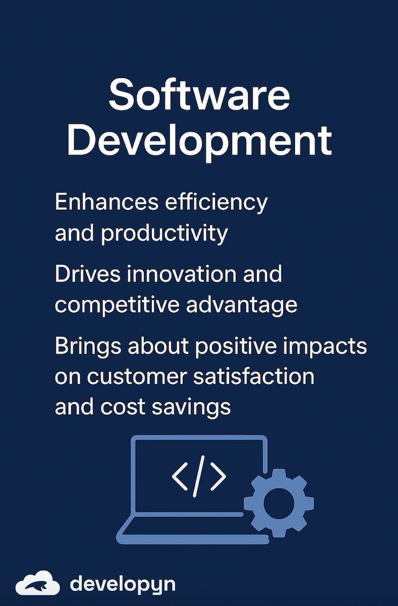 developyn's tweet image. #BespokeSoftware can transform your business. 🚀
At Developyn, we help companies:
✅ Boost efficiency &amp;amp; productivity
✅ Drive innovation &amp;amp; competitive advantage
✅ Improve customer satisfaction
✅ Cut costs
Learn more: developyn.com/services/bespo…
#DigitalTransformation #Innovation