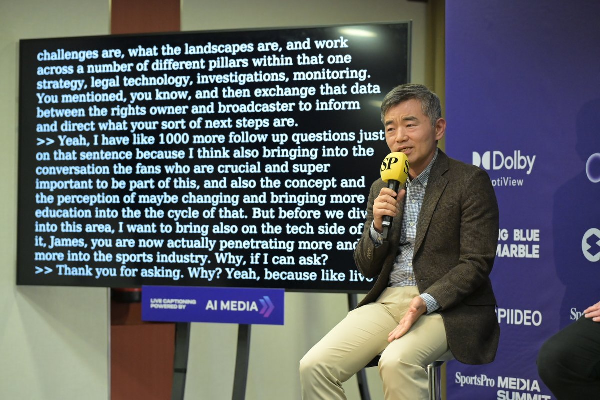 accessinclusion's tweet image. What an incredible few days at the SportsPro Media Summit 2025! 🎉 AI-Media provided live captions, making every session accessible &amp;amp; inclusive.

📸 Behind the scenes in action!

#AIMedia #Accessibility #Inclusion #SportsMedia #Partner #Captions