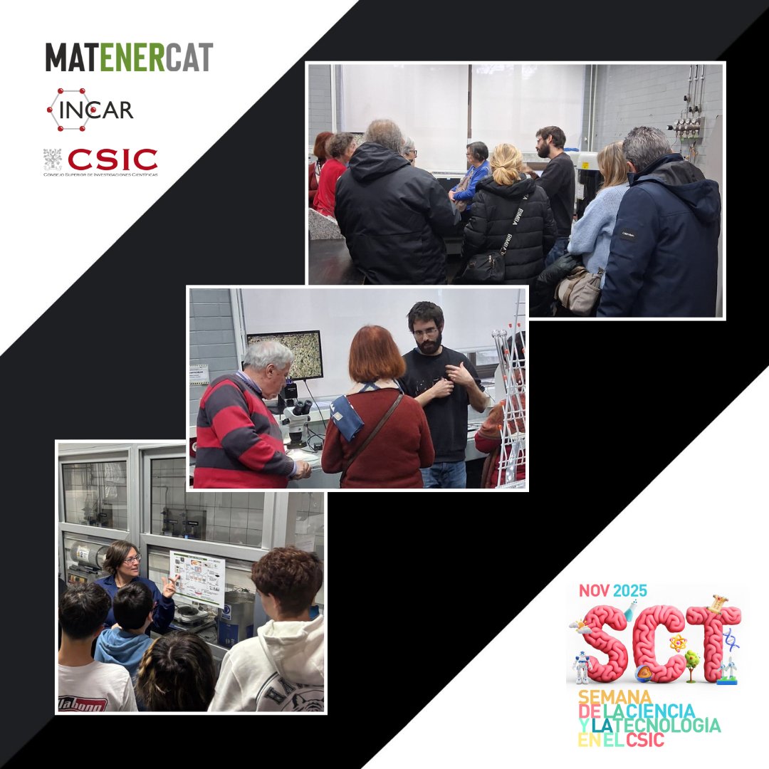 matenercat's tweet image. We continue with our outreach activities. Recently, we welcomed several visits to our laboratories, including students from IES Aramo and attendees from our Open Day event. #Outreach #Sciencemonth #STEAMeducation #Scienceandsociety #Innovation