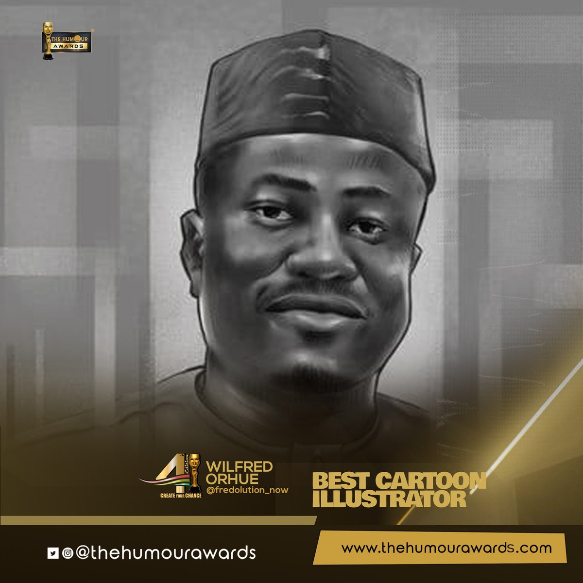 thehumourawards's tweet image. BEST CARTOON ILLUSTRATOR!🏆

THIS IS A NON VOTING CATEGORY!

Another nomination for ⁦@Fredolution_Now⁩ . His works over the years have been outstanding and deserve recognition under the year in review.

#createyourchance #tha4thedition