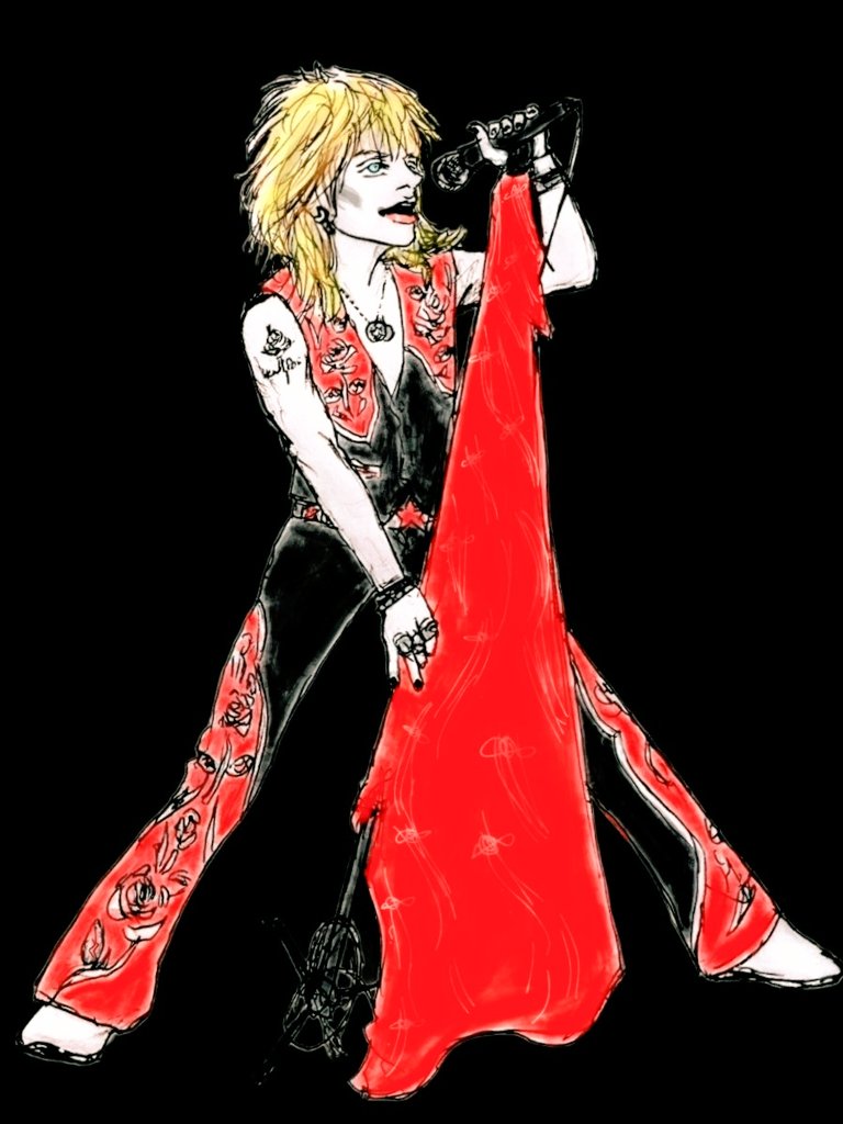 ayu17453370's tweet image. マイケル・モンロー🌹
#MichaelMonroe #イラスト