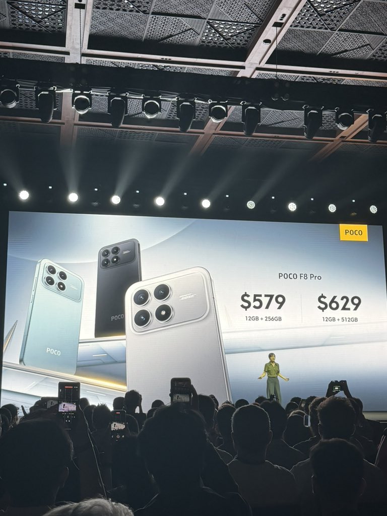 ZONEofTECH's tweet image. Just $529 for the #POCOF8Pro 🤯

Competes directly with the S25+, which costs almost double!

#POCOF8Series #UltraPowerAscended