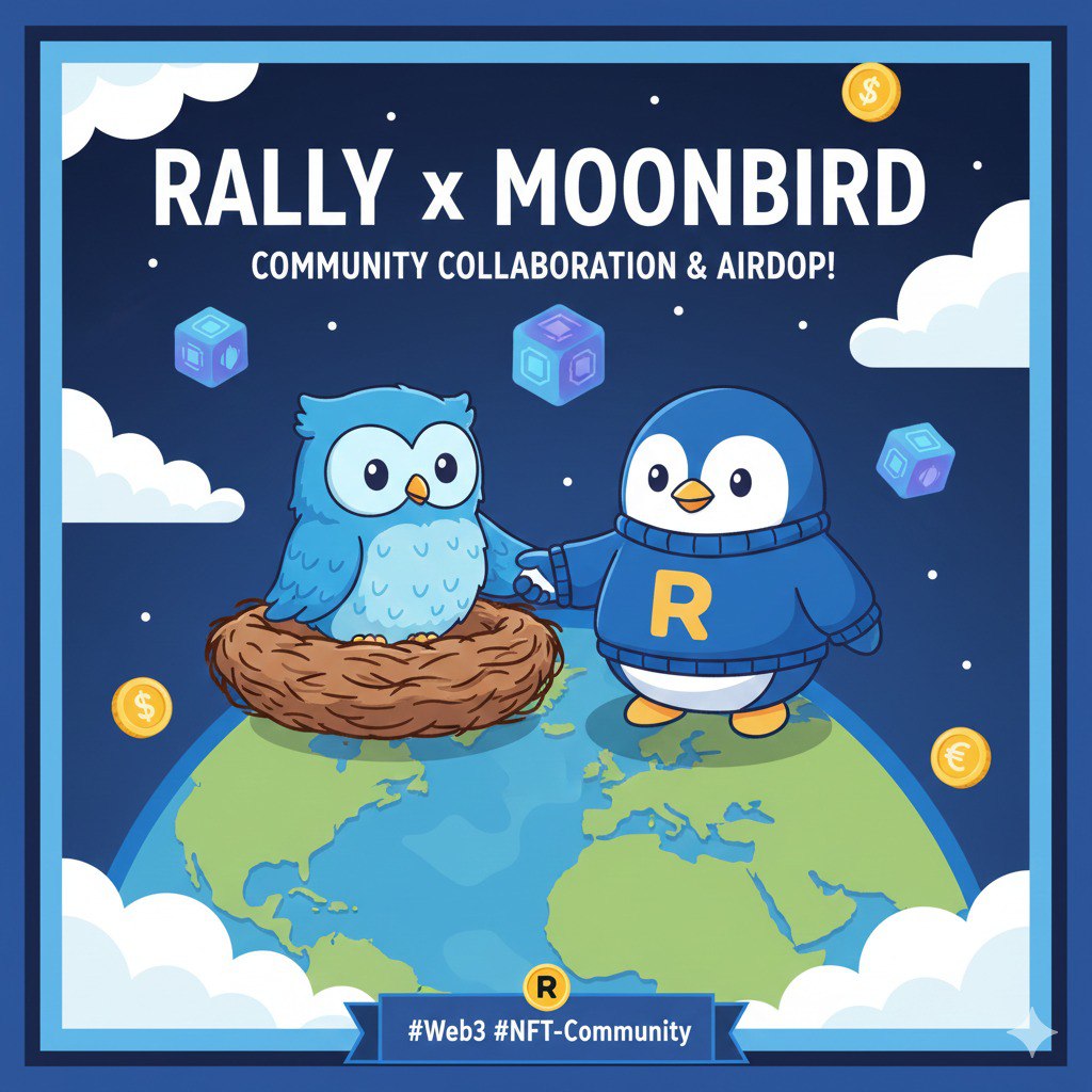【MoonBirds】

Moonbirds x Rally 文化復甦交匯🐦

看到 <a href="/RallyOnChain/">Rally</a> 在 11/20 將社群頭像 PFP 換成 <a href="/moonbirds/">Moonbirds</a> ，引發兩個社群的合作機會！

✅ Moonbirds 起源概念 &amp; 復興要素

<a href="/moonbirds/">Moonbirds</a> 由 PROOF Collective 發起，是 Web3 時代最具代表性的 PFP NFT 系列之一，其創新理念是開創嵌套