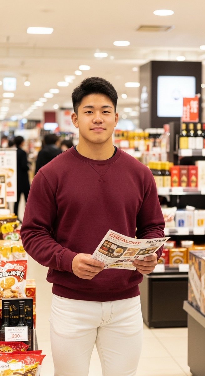 「オセイボ」がよく分からないけど何か買ってもらえると思ってワクワクしながらついてきた彼🙂

#AI男子 #aiboy