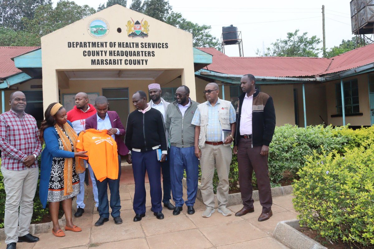 ProjectSHARP's tweet image. .@ProjectSHARP  team kicked off the day with a courtesy call to the Marsabit CHMT, led by Chief Officer for Public Health, Mr. Omar. We jointly planned key engagements to strengthen multi-sectoral coordination &amp;amp; mapped out #16Days build-up activities including  #YOUTH  dialogues.