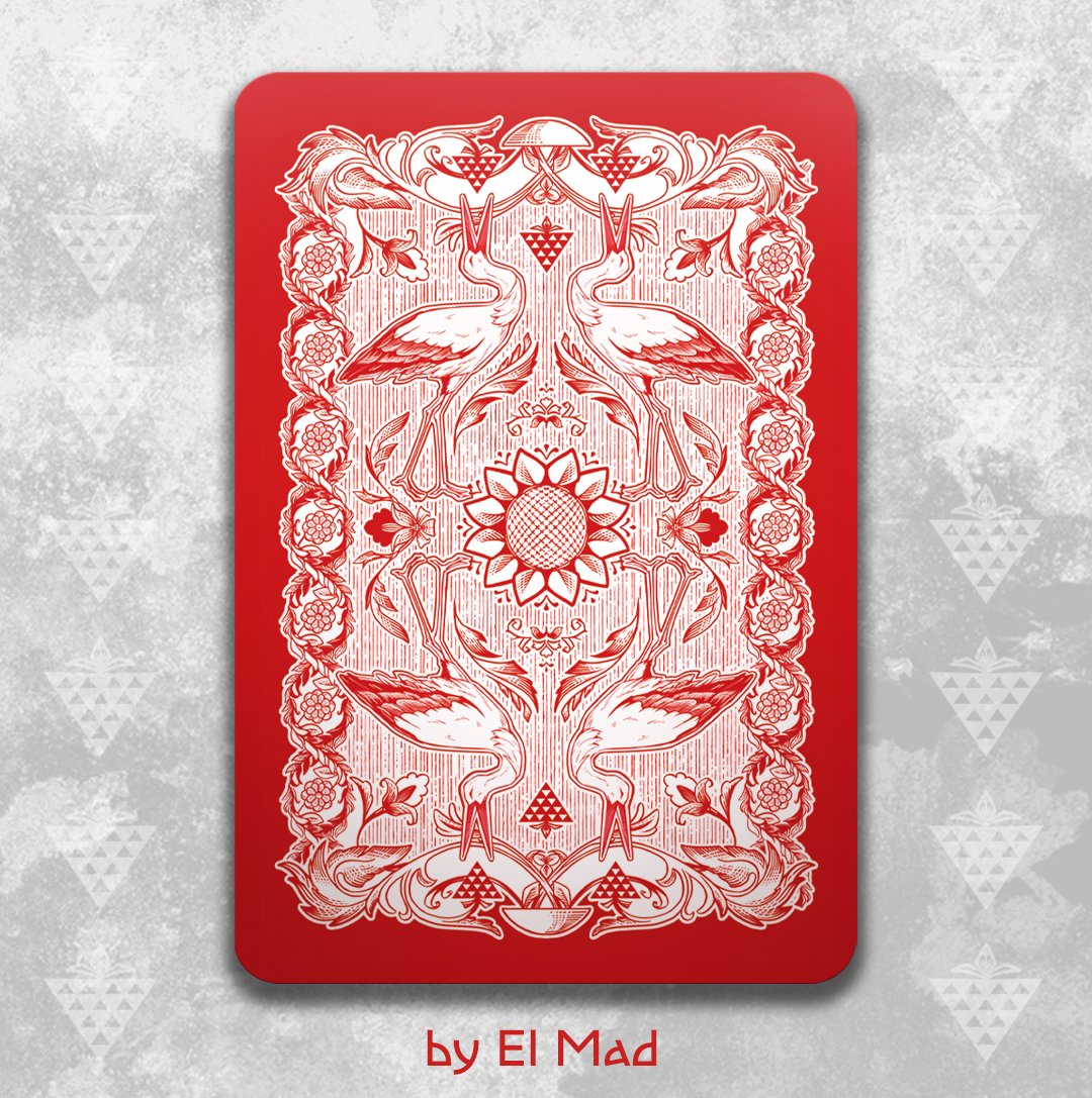 Розробила колоду гральних карт "Барокова колода"✨️

Спершу презентую вам сорочку для цієї колоди ~
Натхненна українською графікою, декоративною плиткою станції метро Хрещатик, а також Грициком та Одаркою ❤️‍🔥

#украрт