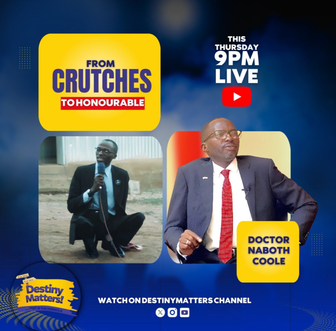 PrKasibante's tweet photo. Don’t miss out on this new and inspiring episode. You can find it on our YouTube channel - DestinyMattersUg. Tune in to be inspired #DestinyMatters #DestinyDialogue https://t.co/OscNzRYqLj