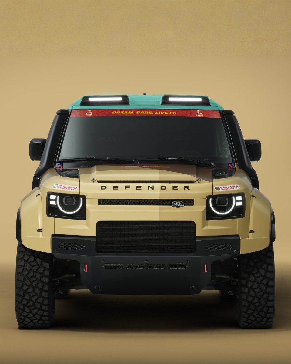 AUTOTODAYMAG's tweet image. The toughest Defender is now Dakar-ready. Meet the Defender Dakar D7X-R, Defender&apos;s official entry for the 2026 World Rally‑Raid Championship (W2RC), ahead of its debut at the Dakar Rally in January. 
#DefenderDakar #Defender #Dakar2026