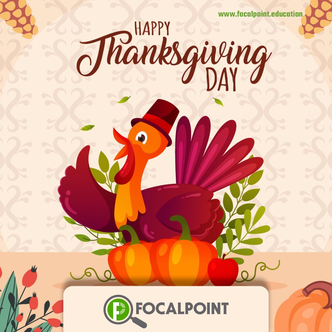 FocalPointK12's tweet image. Every insight, every breakthrough, every learner’s success — we’re grateful for the #educators and #leaders who make it possible. Wishing you and your community a joyful #Thanksgiving from #FocalPointEducation! #EducationMatters #K12Leadership #TeacherTools #AssessmentInnovation