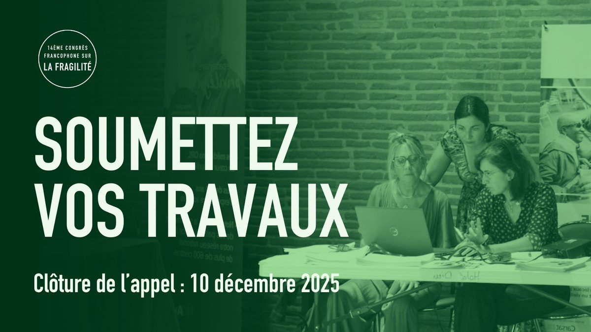 CONGRES FRAGILITE tweet media