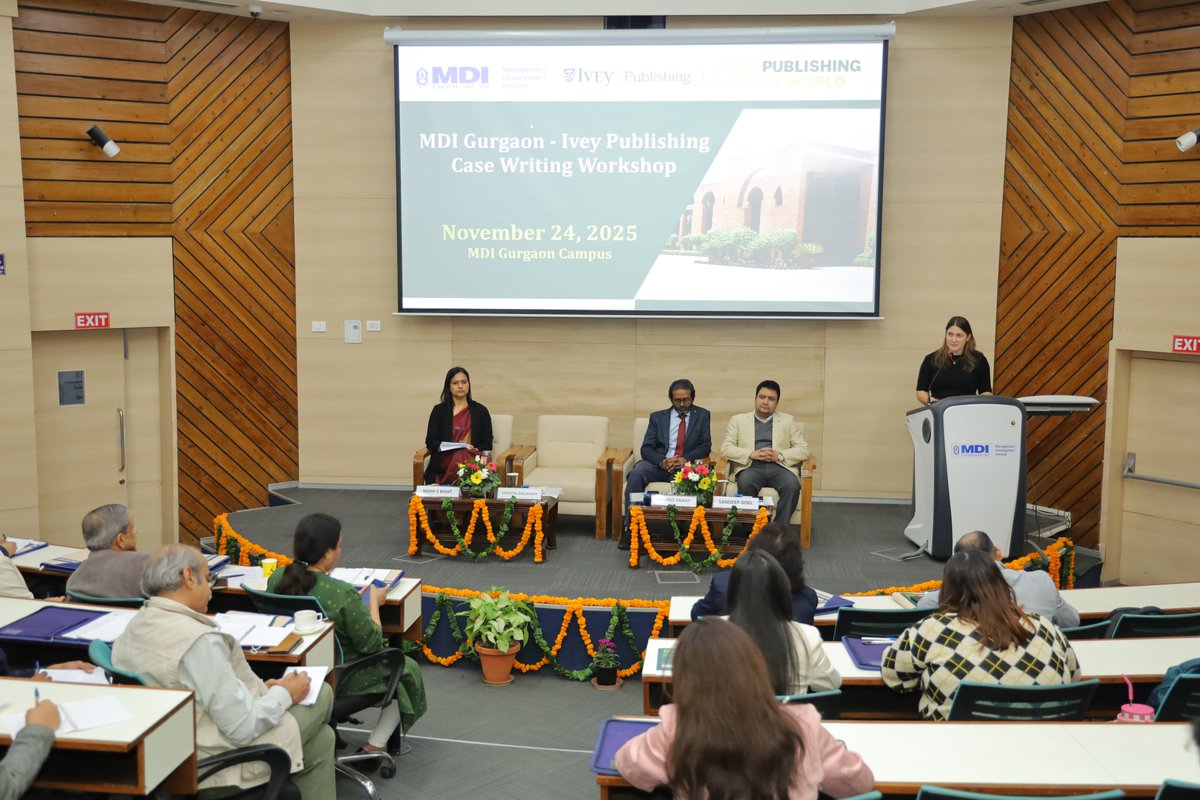 MDIGurgaon's tweet image. MDI Gurgaon &amp;amp; Ivey Publishing hosted a Case Writing Workshop! Experts shared insights on crafting impactful teaching cases, aligning real-world dilemmas with learning objectives. A power-packed day of learning &amp;amp; inspiration for aspiring case writers! 
#mdigurgaon #CaseWriting