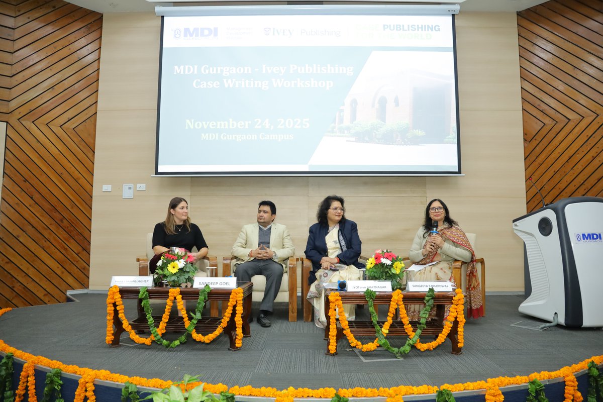 MDIGurgaon's tweet image. MDI Gurgaon &amp;amp; Ivey Publishing hosted a Case Writing Workshop! Experts shared insights on crafting impactful teaching cases, aligning real-world dilemmas with learning objectives. A power-packed day of learning &amp;amp; inspiration for aspiring case writers! 
#mdigurgaon #CaseWriting
