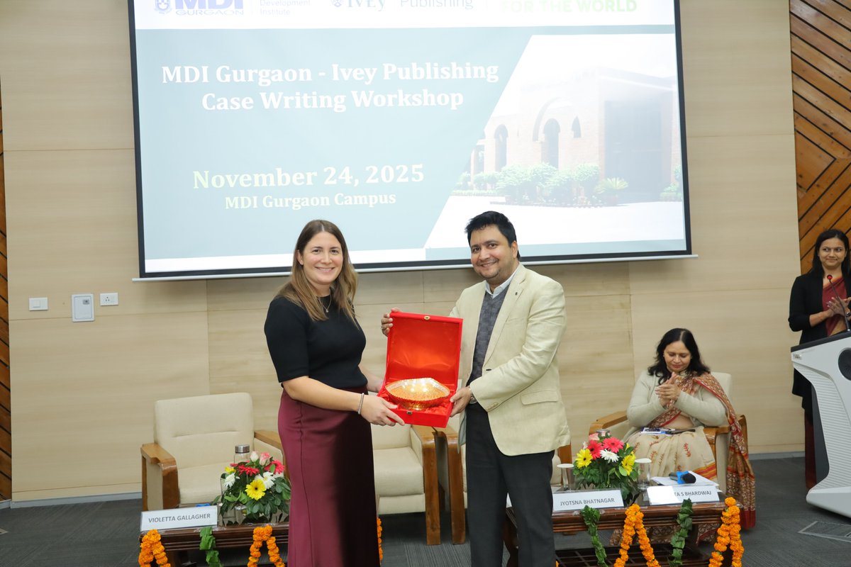 MDIGurgaon's tweet image. MDI Gurgaon &amp;amp; Ivey Publishing hosted a Case Writing Workshop! Experts shared insights on crafting impactful teaching cases, aligning real-world dilemmas with learning objectives. A power-packed day of learning &amp;amp; inspiration for aspiring case writers! 
#mdigurgaon #CaseWriting