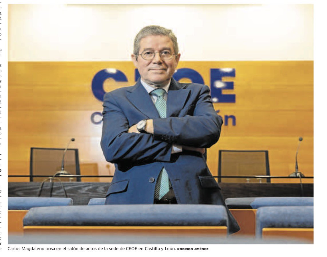 Presidente de la CEOE de Valladolid. Exalcalde del PP de Mayorga, ex diputado provincial del PP y empresario cuyo único negocio es un trufado público privado servicio de ambulancias con concesiones de la Junta de CyL. Los que dicen que colonizamos las instituciones.Sin complejos.