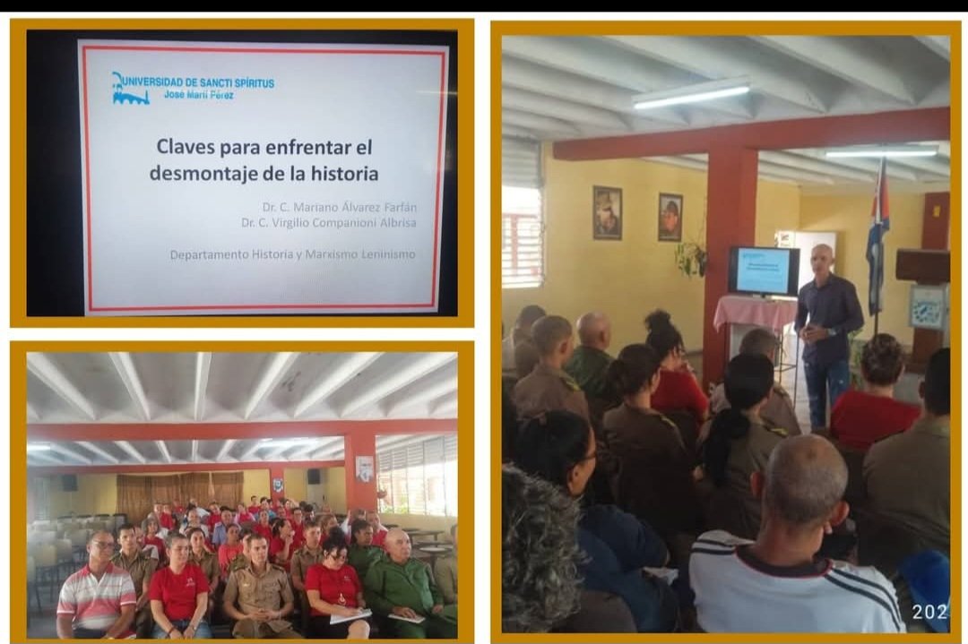 arti81137's tweet image. Se fortalece la relación Universidad- EMCC de Sancti Spíritus. Excelente preparación para todos los trabajadores, sobre las claves para enfrentar el desmontaje de la historia.
#EMCC SANCTI SPÍRITUS.