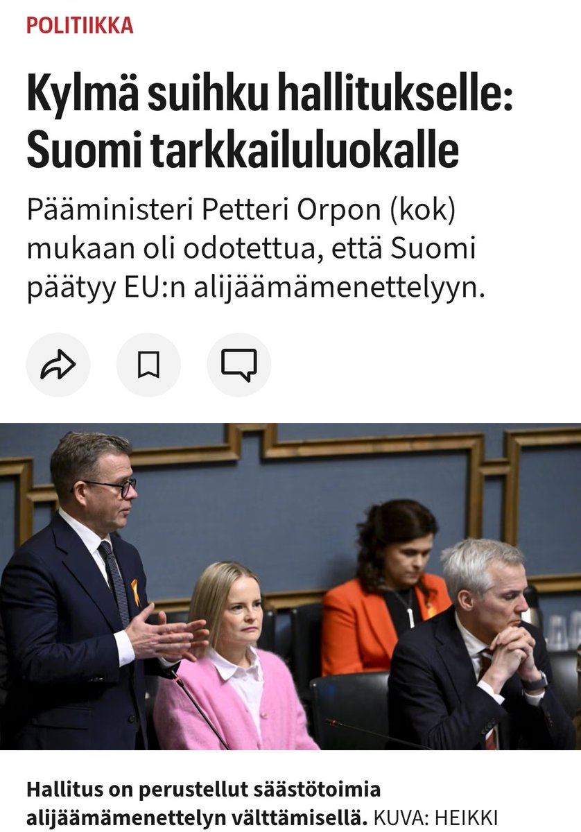 taskivei's tweet image. Suomi tarkkailuluokalle valtionvarainministeri Purran johdolla. Bergbom on persujen terävin kärki talousosaamissa. Aikamoista.