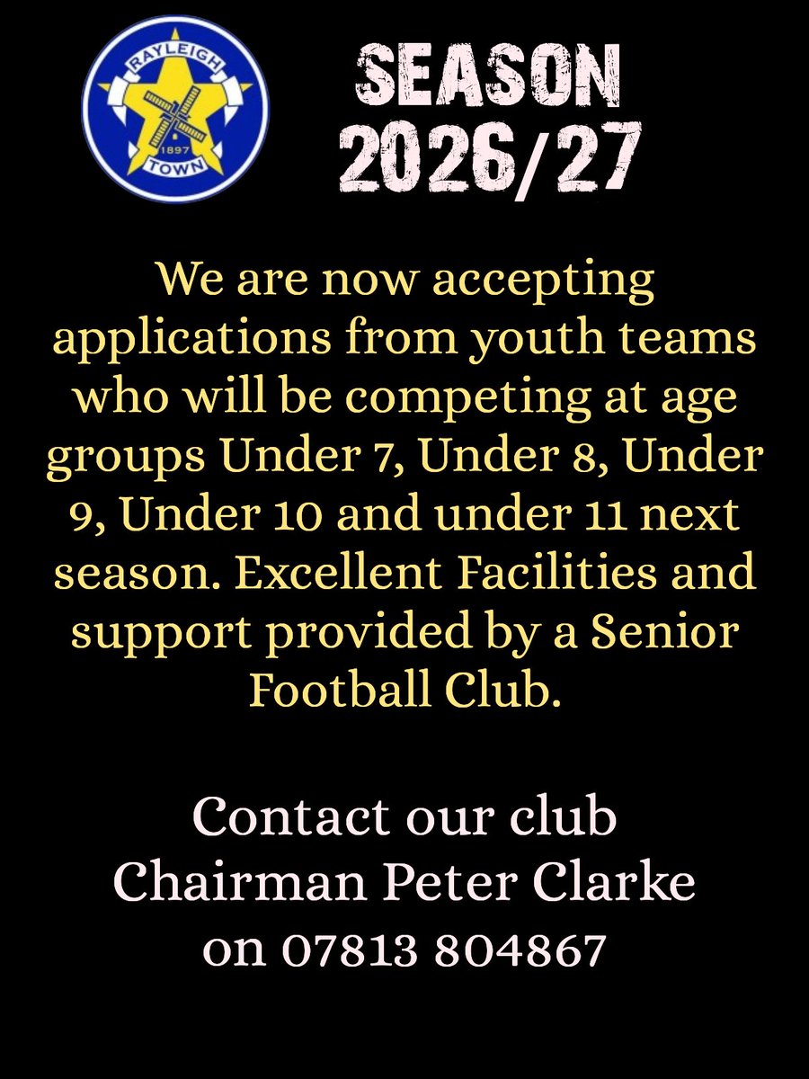 Rayleigh Town FC (@rayleightownfc1) on Twitter photo 