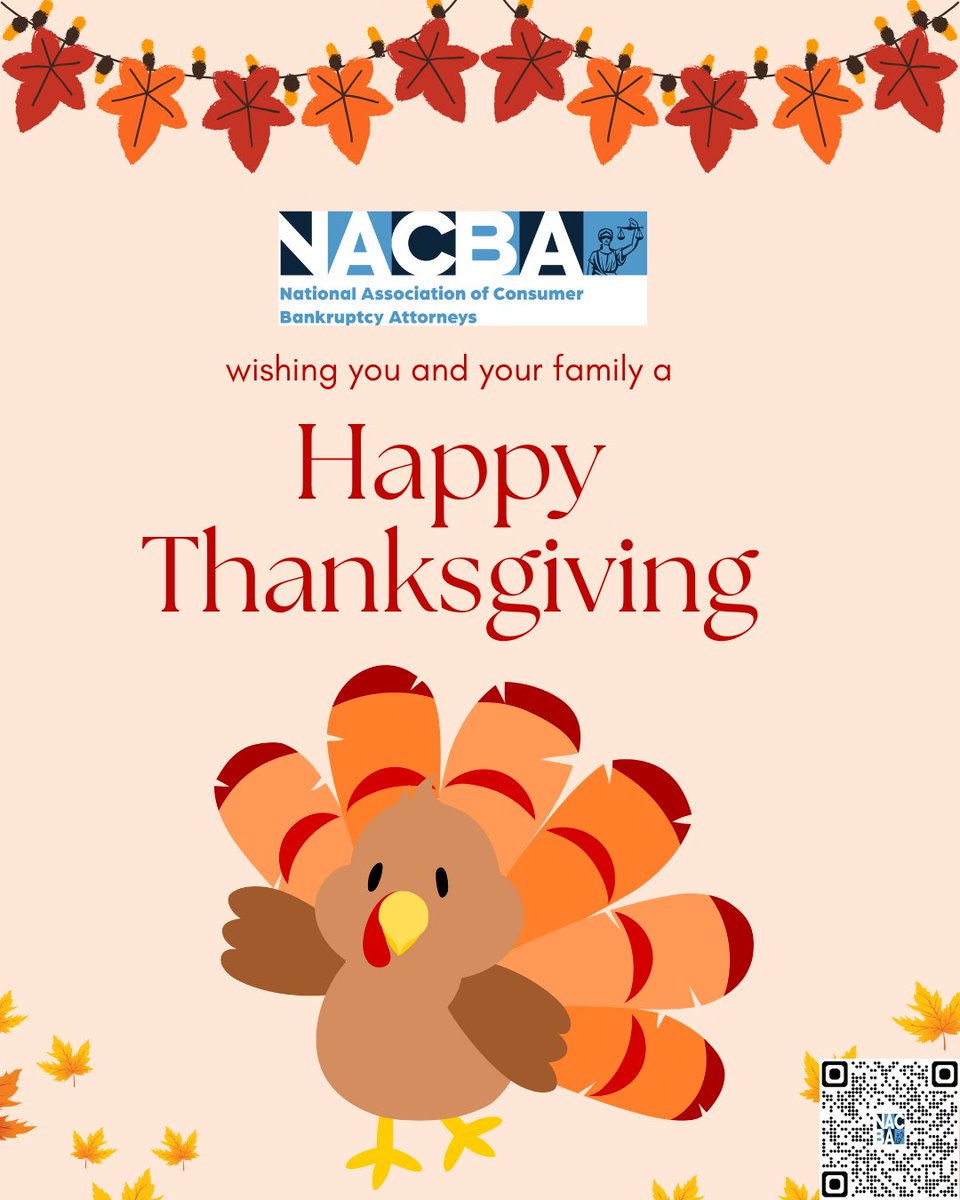 🍁Happy Thanksgiving, NACBA friends! We’re grateful for everything you do for our community and for the clients who rely on you every day. Wishing you a holiday filled with good food, good company, and a well-deserved break.