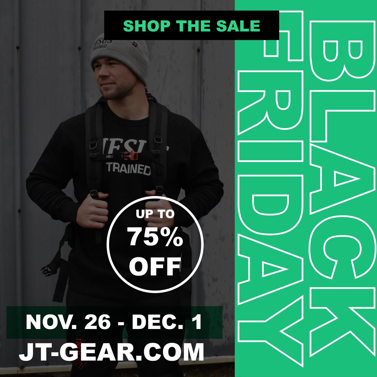 jeffjordanscc's tweet image. Black Friday Through Cyber Monday Sale Starts Now! 

#jordantrained #wrestlingapparel #jesustrained 

jt-gear.com