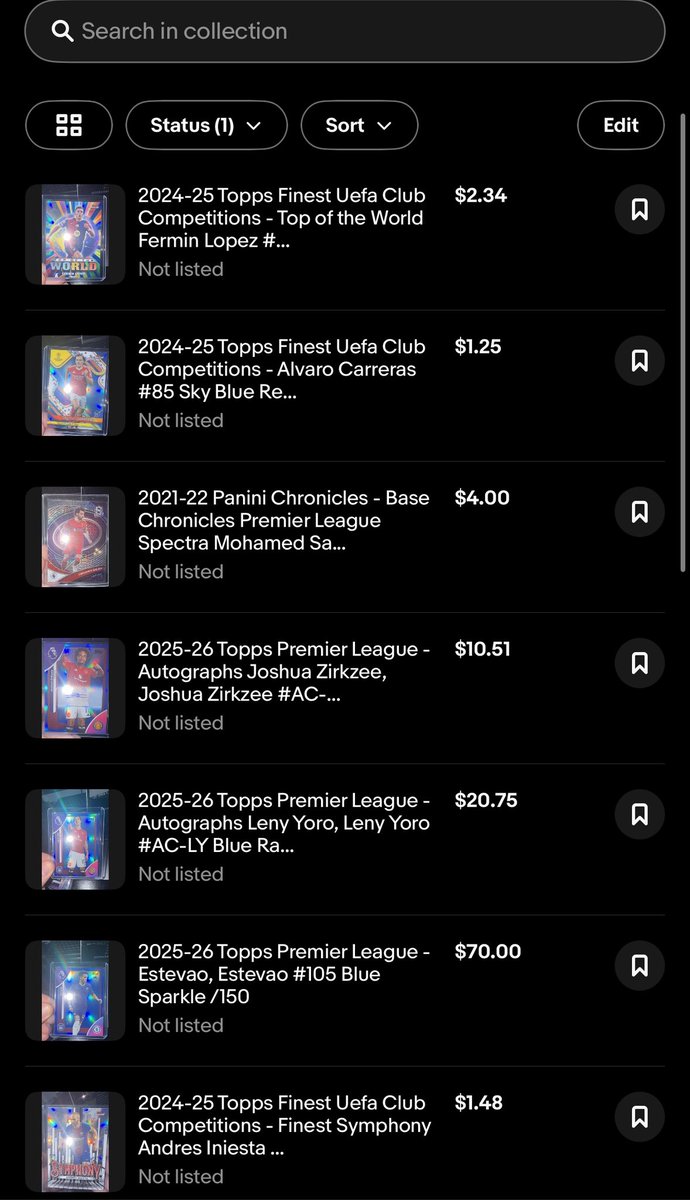 PartTimePicks's tweet image. Very cool feature on EBay for collectors, you can now scan a card in your collection and EBay will try to find comps for that card over the last two years. It’s still in early access but this could be a game changer for people who collect and buyers at card shows!