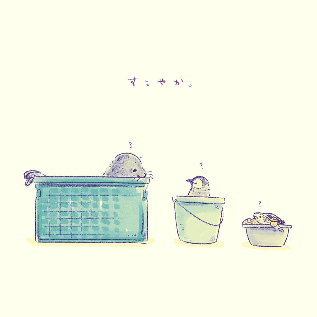 mt___note's tweet image. すこやかであれ🦭🐧🐢