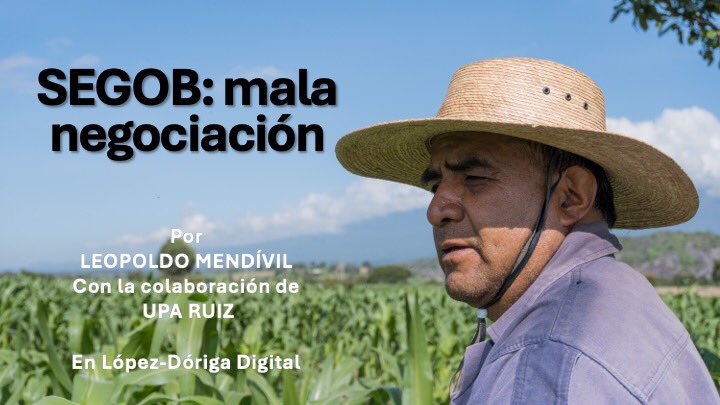 La #4T está demostrando que era muy buena para meter ruido al gobierno de turno, pero mala para resolver demandas. 
La columna de hoy 👇🏻
lopezdoriga.com/opinion/segob-…

<a href="/rosaicela_/">Rosa Icela Rodríguez Velázquez</a> <a href="/Funesta/">Vero</a> <a href="/fco_2/">Francisco El Gran Danés 🇩🇰 🇲🇽 🇺🇦🇮🇱🇻🇪🇵🇪</a> <a href="/PFifiona/">Princesa Fifiona</a> <a href="/GlodeJo07/">Gloria Alfa y Omega</a> <a href="/emalaris/">Emi Golden 💗🐶🇲🇽 Dios en ti confío ✝️</a> <a href="/GalaToxica/">Galatea</a> <a href="/gotita_demar/">Margot</a> <a href="/Hisoymario/">Mario </a> <a href="/Inteligente001/">El sensei de la política .·. 🇲🇽 </a>