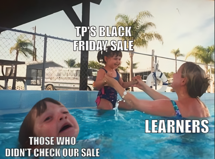 tutorialspoint's tweet image. If you haven’t checked our Black Friday deals yet…
this meme is your sign. 🫣
👉 market.tutorialspoint.com/index.asp 

#BlackFridaySale #BlackFridayDeals